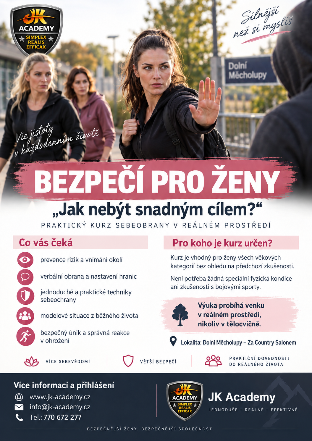 BEZPEČÍ PRO ŽENY - Jak nebýt snadným cílem